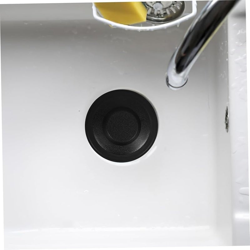 Gatuida 2pcs Black Rubber Kitchen Sink Drain Plug Stopper Leakproof Strainer - Image 3
